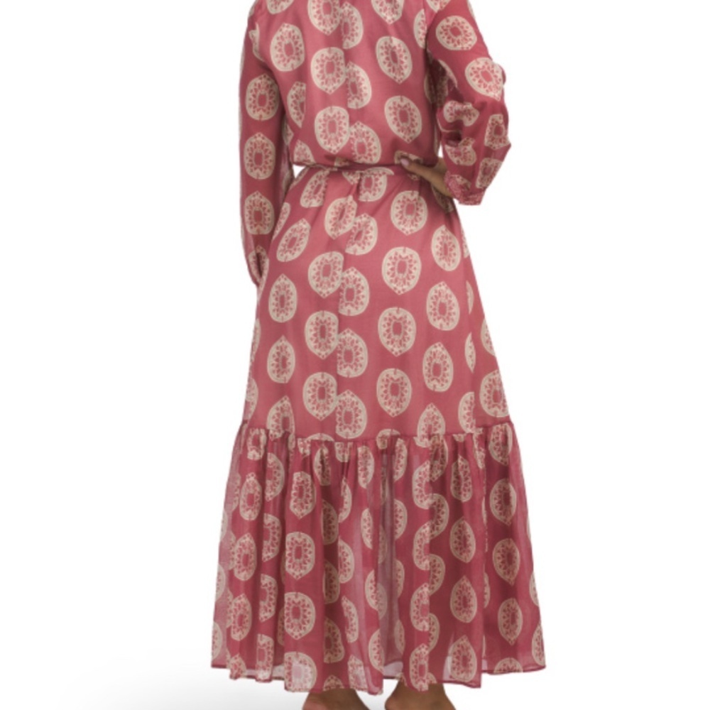 NWT MAGARI Made In Italy Long Sleeve Maxi Dress Size US XL - Picture 2 of 6